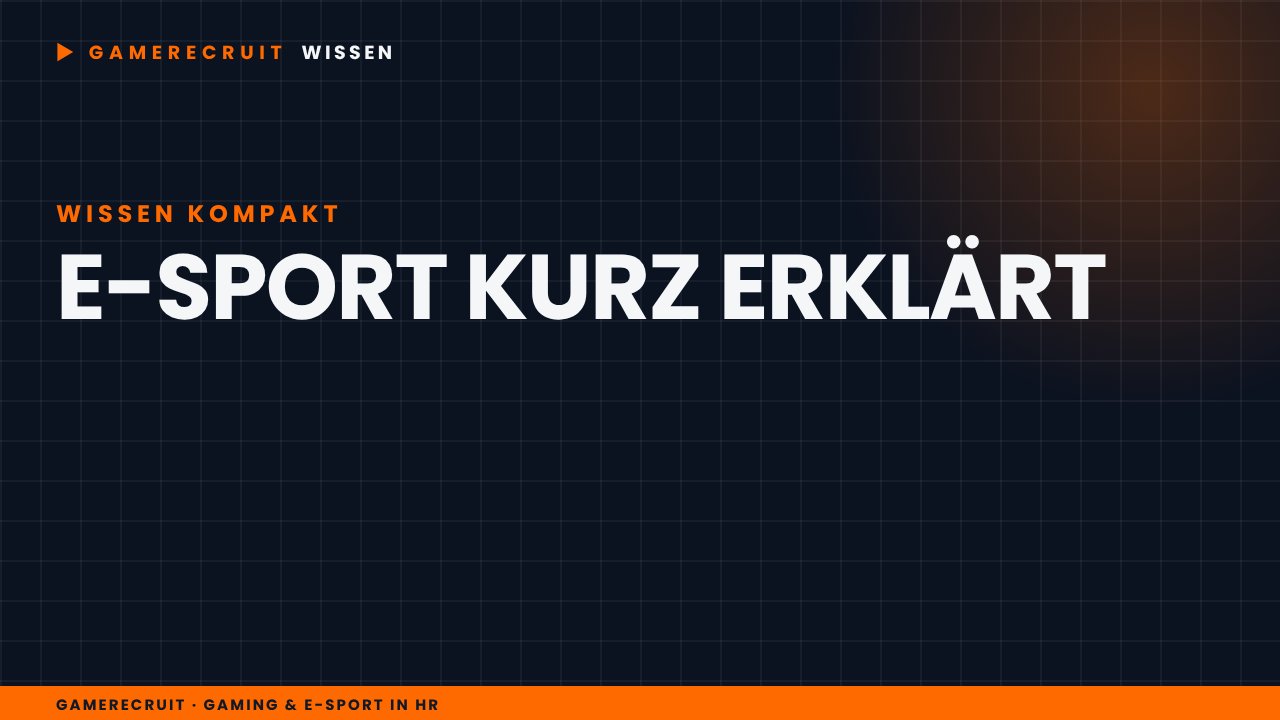 Vorschaubild: E-Sport kurz erklärt